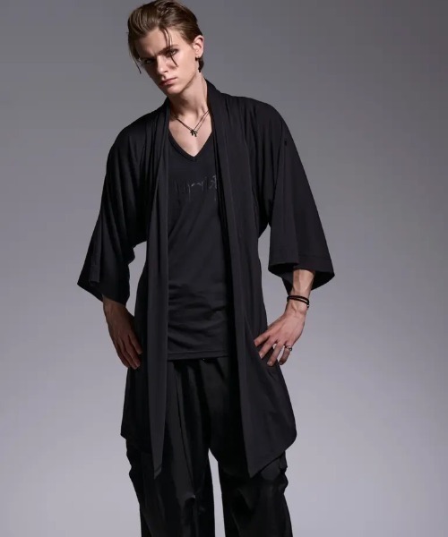 kiryuyrik(キリュウキリュウ)の「Kiryuyrik/キリュウキリュウ/KIMONO-Sleeve Cardigan / 着物スリーブ カーディガン(カーディガン/ボレロ・メンズ・ホワイト/ブラック・LARGE/SMALL/MEDIUM)」の6枚目の写真