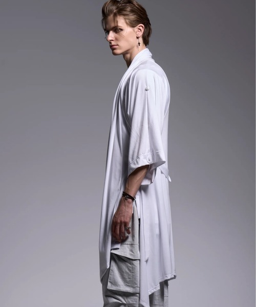 kiryuyrik(キリュウキリュウ)の「Kiryuyrik/キリュウキリュウ/KIMONO-Sleeve Cardigan / 着物スリーブ カーディガン(カーディガン/ボレロ・メンズ・ホワイト/ブラック・LARGE/SMALL/MEDIUM)」の12枚目の写真