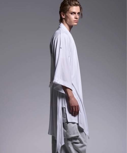kiryuyrik(キリュウキリュウ)の「Kiryuyrik/キリュウキリュウ/KIMONO-Sleeve Cardigan / 着物スリーブ カーディガン(カーディガン/ボレロ・メンズ・ホワイト/ブラック・LARGE/SMALL/MEDIUM)」の14枚目の写真