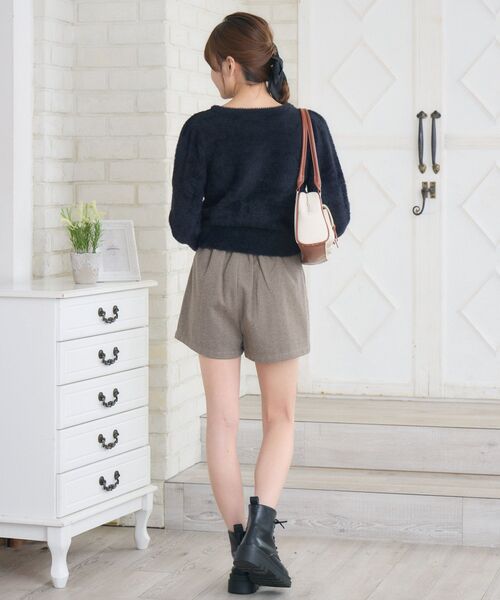 ems excite(エムズエキサイト)の「ヘリンボーンSPT(その他パンツ・レディース・ダークグレー/ブラウン・FREE)」の13枚目の写真