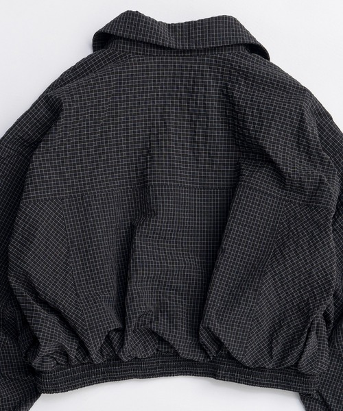 MAISON SPECIAL(メゾンスペシャル)の「Layered Check Blouson/レイヤードチェックブルゾン(ブルゾン・レディース・ホワイト/ボルドー/ネイビー・FREE)」の17枚目の写真