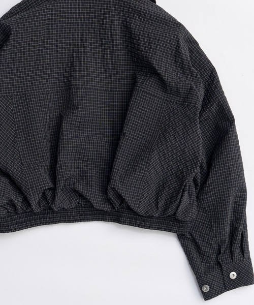 MAISON SPECIAL(メゾンスペシャル)の「Layered Check Blouson/レイヤードチェックブルゾン(ブルゾン・レディース・ホワイト/ボルドー/ネイビー・FREE)」の18枚目の写真