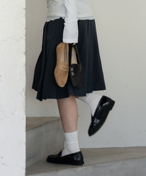 EVOL（イーボル）の「【柔らかい・ふかふか】ソフトギャザーローファー JA4009（ローファー・レディース・ベージュ/ブラック/ブラウン・22.5cm/23.0cm/23.5cm/24.0cm/24.5cm/25.0cm）」の10枚目の写真