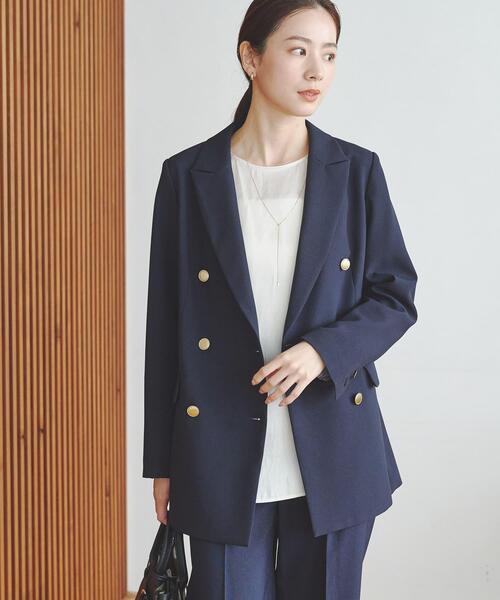 URBAN RESEARCH（アーバンリサーチ）の「ダブルブレストブレザージャケット（その他アウター・レディース・ブラック/ネイビー・36/38）」の8枚目の写真