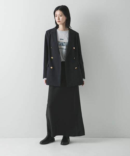 URBAN RESEARCH(アーバンリサーチ)の「ダブルブレストブレザージャケット(その他アウター・レディース・ネイビー/ブラック・36/38)」の11枚目の写真