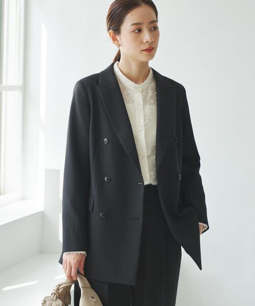 URBAN RESEARCH(アーバンリサーチ)の「ダブルブレストブレザージャケット(その他アウター・レディース・ブラック/ネイビー・36/38)」の9枚目の写真