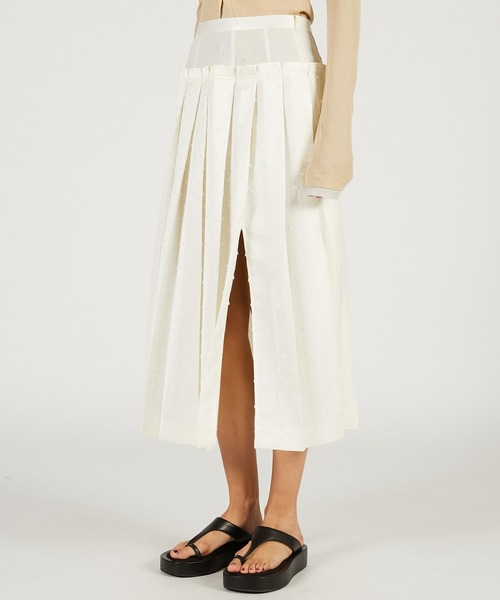 PRANK PROJECT（プランクプロジェクト）の「【2026Spring Pre-Order】ボックスプリテッドスカート / Box Pleated Skirt（スカート・レディース・ブラック/ホワイト・36/38）」の8枚目の写真