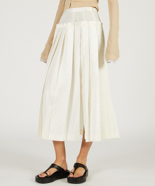 PRANK PROJECT（プランクプロジェクト）の「【2026Spring Pre-Order】ボックスプリテッドスカート / Box Pleated Skirt（スカート・レディース・ブラック/ホワイト・36/38）」の9枚目の写真