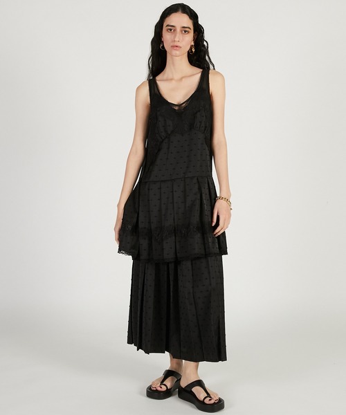 PRANK PROJECT（プランクプロジェクト）の「【2026Spring Pre-Order】ボックスプリテッドスカート / Box Pleated Skirt（スカート・レディース・ブラック/ホワイト・36/38）」の4枚目の写真