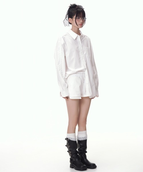 silent(and)(サイレントアンド)の「pocket short cotton pants(その他パンツ・レディース・ホワイト・SMALL)」の4枚目の写真