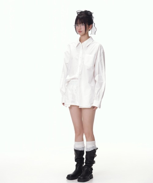 silent(and)(サイレントアンド)の「pocket short cotton pants(その他パンツ・レディース・ホワイト・SMALL)」の5枚目の写真