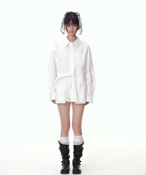 silent(and)(サイレントアンド)の「pocket short cotton pants(その他パンツ・レディース・ホワイト・SMALL)」の6枚目の写真