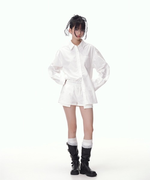 silent(and)(サイレントアンド)の「pocket short cotton pants(その他パンツ・レディース・ホワイト・SMALL)」の8枚目の写真
