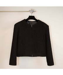 GOZER（ゴーザー）の「TWEED ZIP UP_BLACK（その他アウター）」