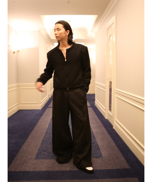 GOZER(ゴーザー)の「TWEED ZIP UP_BLACK(その他アウター・メンズ・ブラック・FREE)」の6枚目の写真