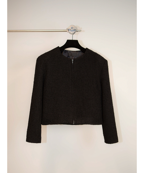 GOZER(ゴーザー)の「TWEED ZIP UP_BLACK(その他アウター・メンズ・ブラック・FREE)」の7枚目の写真