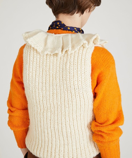 crinkle crinkle crinkle ハンドニット ベスト crinkle crinkle crinkle（クリンクルクリンクルクリンクル）の