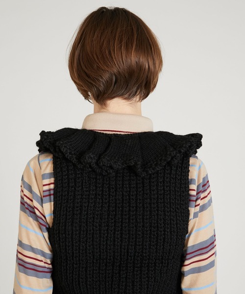 crinkle crinkle crinkle 黒　ベスト セール】【crinkle crinkle crinkle】スティッチングキルティング