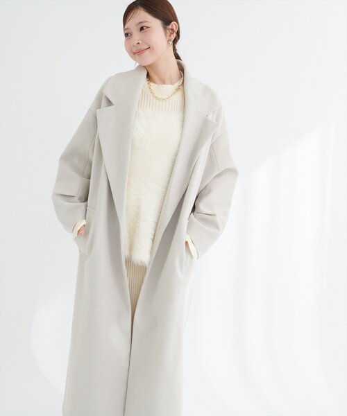 natural couture(ナチュラルクチュール)の「バックリボンペプラムビスチェ+ニットワンピース(ワンピース・レディース・モカ/アイボリー/ブラック・MEDIUM/LARGE)」の20枚目の写真