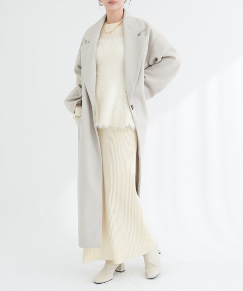 natural couture(ナチュラルクチュール)の「バックリボンペプラムビスチェ+ニットワンピース(ワンピース・レディース・モカ/アイボリー/ブラック・MEDIUM/LARGE)」の21枚目の写真