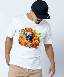 <reversal/リバーサル>MARIGOLD SKULL rvddw COTTON TEE