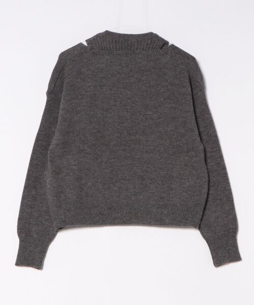 esutoreja（エストレジャ）の「タンクレイヤードVネックニット（ニット/セーター・レディース・ブラック/アイボリー/グレー・FREE）」の19枚目の写真