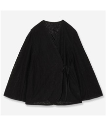 Rose Tiara｜ローズティアラのノーカラージャケット（ブラック/黒色系