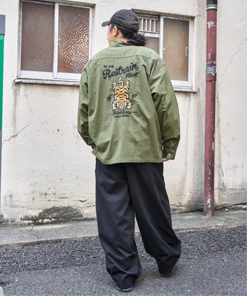 NO NEED(ノーニード)の「トラ麻ライク刺繍シャツ(シャツ/ブラウス・メンズ・ブラック/カーキ/アイボリー・M/L/LL)」の21枚目の写真