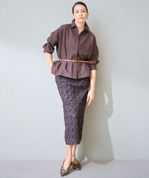 テープエンブロイダリー スカート