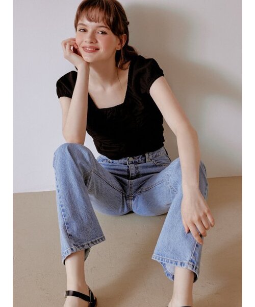 RE_L(リエル)の「Puffy shirring blouse (black)(シャツ/ブラウス・レディース・その他・FREE)」の6枚目の写真