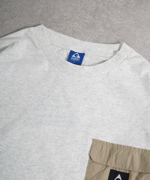 GERRY（ジェリー）の「GERRY ドローコード内蔵　ナイロンポケットTEE（Tシャツ/カットソー・メンズ・ホワイト/ブラック/グレー・MEDIUM/LARGE/X-LARGE）」の16枚目の写真
