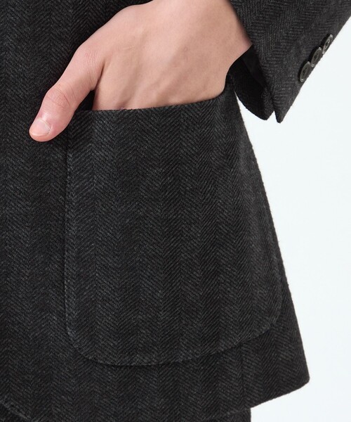 MACKINTOSH PHILOSOPHY（ﾏｯｷﾝﾄｯｼｭ ﾌｨﾛｿﾌｨｰ）の「テーラードジャージー ジャケット EMMETEXヘリンボン（テーラードジャケット・メンズ・ブラウン系その他5・36/38）」の9枚目の写真