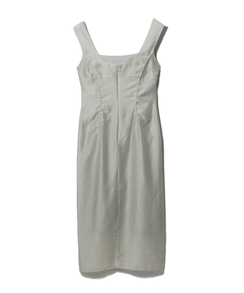 UNUS(ユナス)の「UNUS / Sheer Gather Piping Dress(ワンピース・レディース・ブラック/ライトグレー・38/36)」の3枚目の写真