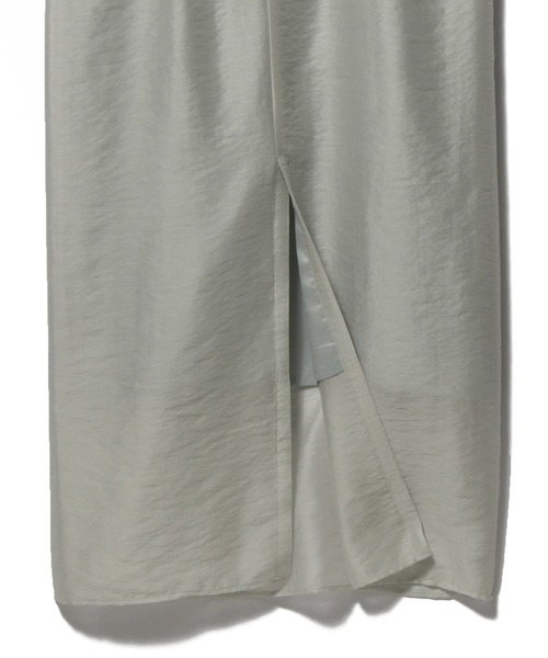 UNUS(ユナス)の「UNUS / Sheer Gather Piping Dress(ワンピース・レディース・ブラック/ライトグレー・38/36)」の6枚目の写真