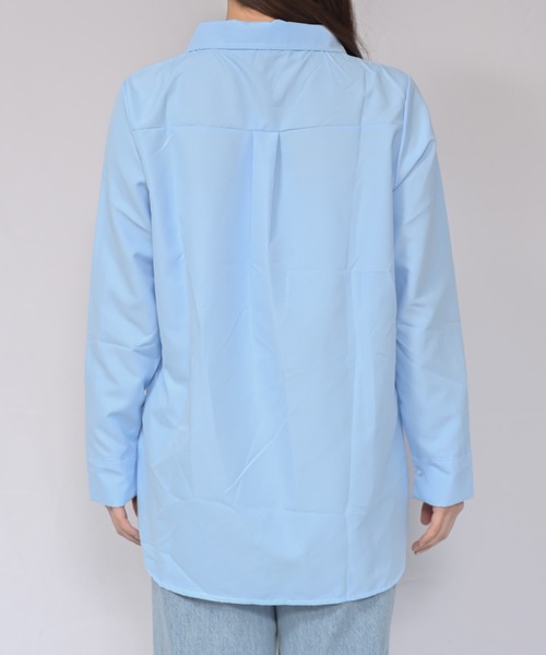 Alite cloth（アリーテクロス）の「ジップシャツ（シャツ/ブラウス・レディース・ホワイト/ブルー・M/L）」の9枚目の写真