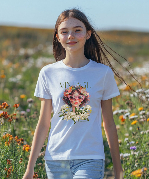 ONEHUNDREDPERCENT FOR WOMAN（ワンハンドレッドパーセントフォーウーマン）の「OHPxGOODD ビンテージウーマンベーシック半袖Tシャツ（Tシャツ/カットソー・レディース・その他・S/M）」の2枚目の写真