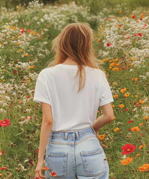 ONEHUNDREDPERCENT FOR WOMAN（ワンハンドレッドパーセントフォーウーマン）の「OHPxGOODD ビンテージウーマンベーシック半袖Tシャツ（Tシャツ/カットソー・レディース・その他・S/M）」の5枚目の写真