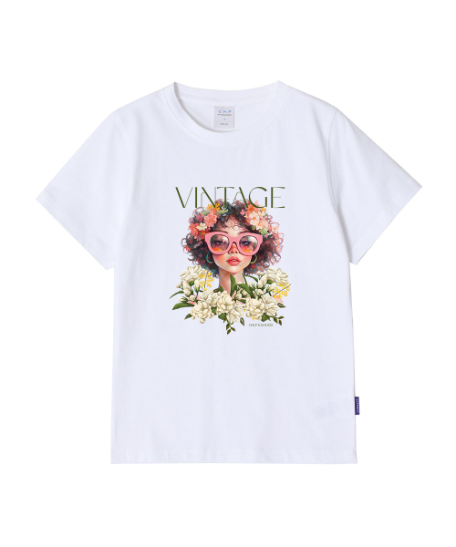 ONEHUNDREDPERCENT FOR WOMAN（ワンハンドレッドパーセントフォーウーマン）の「OHPxGOODD ビンテージウーマンベーシック半袖Tシャツ（Tシャツ/カットソー・レディース・その他・S/M）」の7枚目の写真