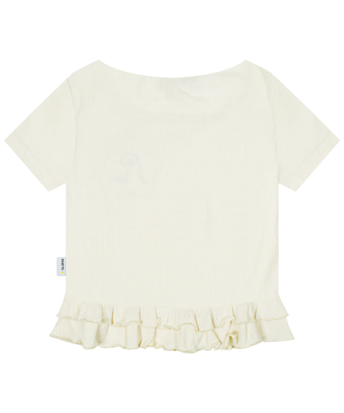 RuNaKi'Hu'（ルナキフ）の「WXT047 フリルレイヤードスクエアネックショートスリーブ (アイボリー)（Tシャツ/カットソー・レディース・その他・1/2）」の10枚目の写真
