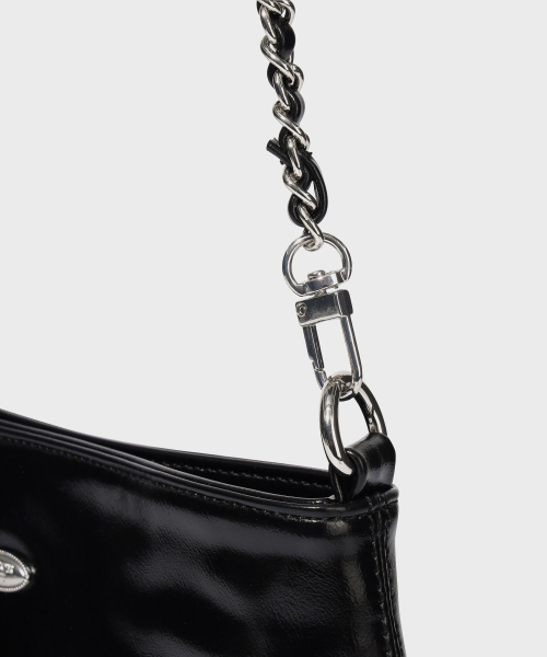 COVERNAT WOMAN（カバーナットウーマン）の「クローバーハート シンセティックレザー チェーンミニバッグ ブラック（メッセンジャーバッグ・レディース・その他・FREE）」の6枚目の写真