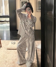 SallyLunn（サリーラン）の「2セットモノトーンストライプルームウェア（アンサンブル）」