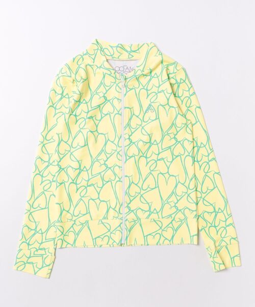 Ocean&Ground(オーシャン&グラウンド)の「【Ocean&Ground】GIRL'SソウガラZIPラッシュガード/UVカット(ラッシュガード・キッズ・パープル/サーモンピンク/マルチ/ドット・140/90/120/110/130/100)」の3枚目の写真