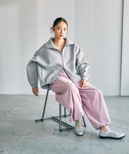 LEPSIM(レプシィム)の「ワイドパラシュートパンツ 630170(その他パンツ・レディース・チャコールグレー/ピンク/カーキブラウン・FREE)」の20枚目の写真