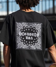 DC/ディーシー 半袖 Tシャツ バックプリント バンダナ柄 DST262008