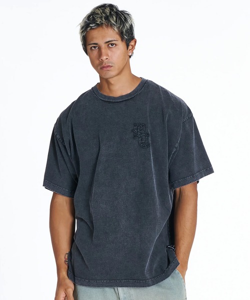DC(ディーシー)の「DC/ディーシー 半袖 Tシャツ バックプリント バンダナ柄 DST262008(Tシャツ/カットソー・メンズ・スミクロ/ベージュ/ネイビー/ブラック・M/L/XL/S/2XL)」の12枚目の写真