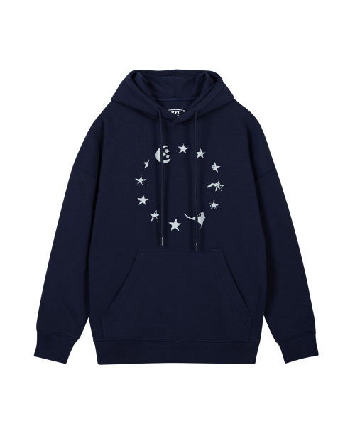 BY.L(バイエル)の「ムンスター フードパーカー ネイビー(パーカー・メンズ・その他・L/XL/XXL/M)」の1枚目の写真