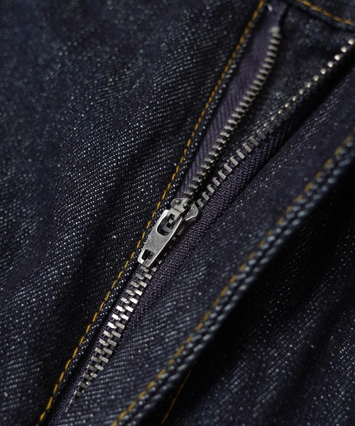 1111clothing（ワンフォークロージング）の「13oz リベット使い リジッドデニム / 13oz Rivet-Detailed Rigid Denim（デニムパンツ・メンズ・インディゴブルー/ブラック・XL/L/M）」の9枚目の写真