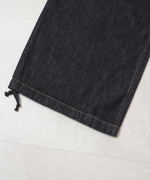 1111clothing（ワンフォークロージング）の「13oz リベット使い リジッドデニム / 13oz Rivet-Detailed Rigid Denim（デニムパンツ・メンズ・インディゴブルー/ブラック・XL/L/M）」の10枚目の写真