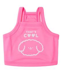 HIWITH（ハイウィーズ）の「クーリングクールペットクロップノースリーブTシャツ_ピンク（ペットウェア）」