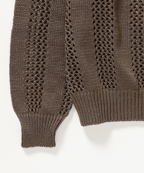 C.E(シーイー)の「C.E / COTTON WALE STRIPE KNIT(ニット/セーター・メンズ・オリーブ・L/XL/M)」の5枚目の写真